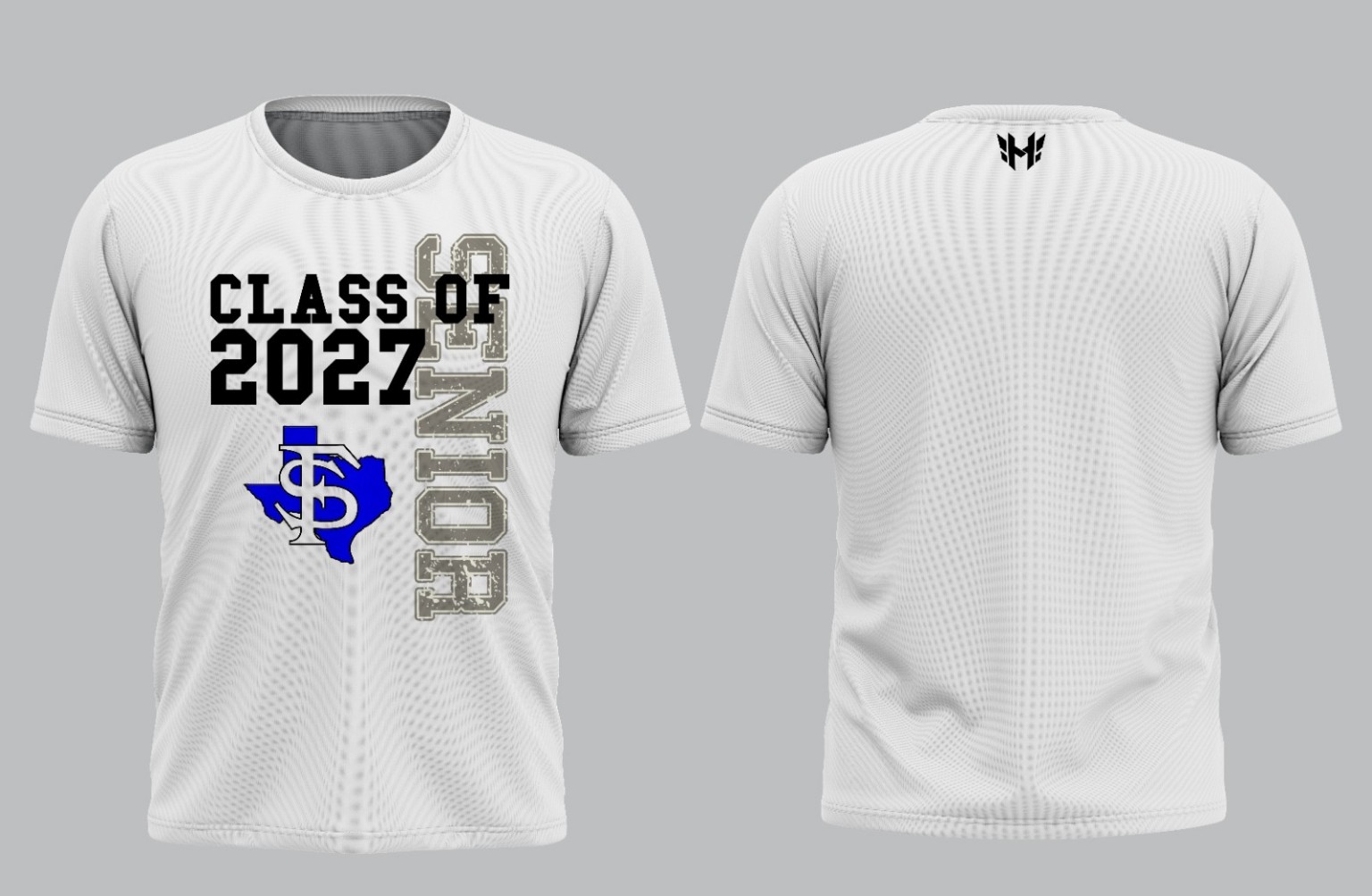 White Class of 2027 Senior Shirt